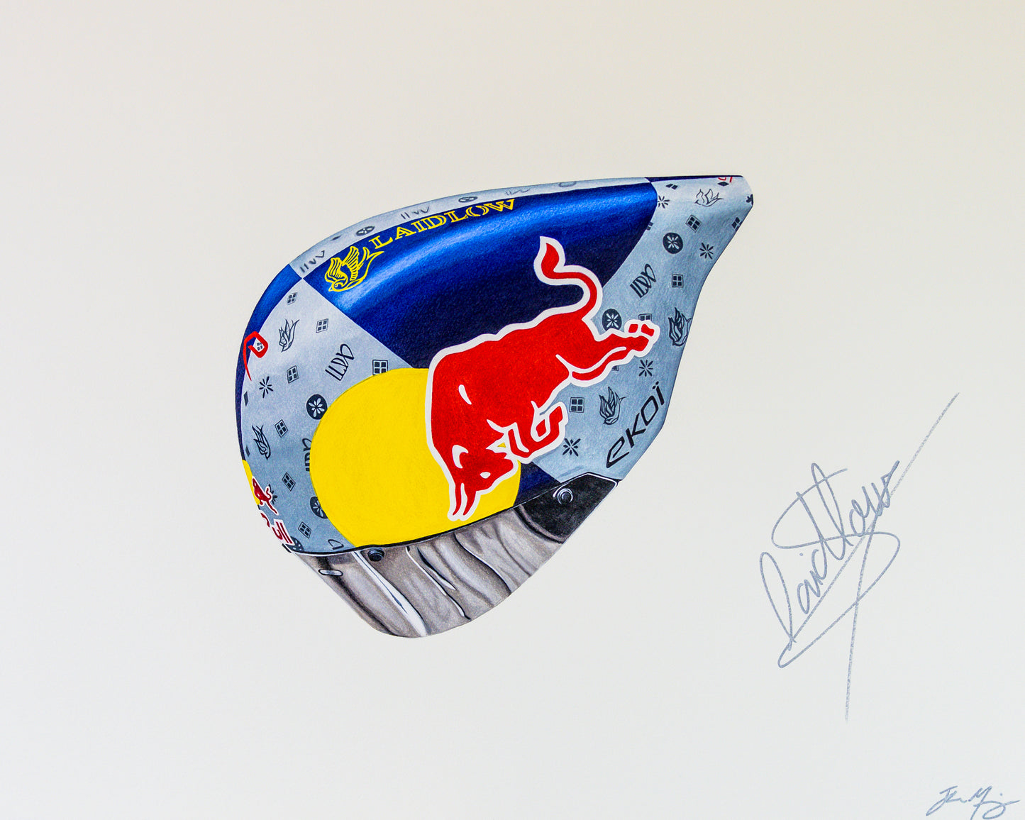 Sam Laidlow's Helment from Ironman World Championship 2024